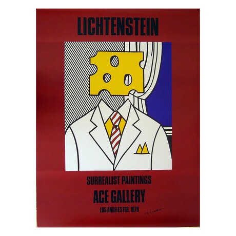 Roy Lichtenstein //  Ace Gallery Poster // 1978