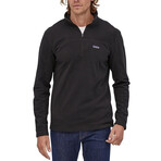 Men's // Micro D Fleece Pullover // Black (M)