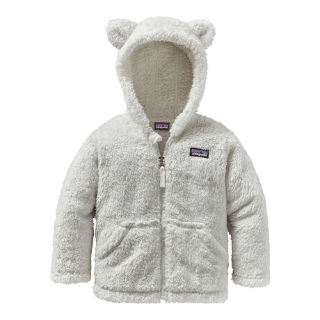 Toddler's // Furry Friends Fleece Hooded Jacket // Birch White (2T)