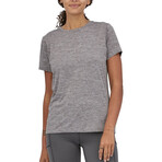 Women's // Capilene Cool Daily Short-Sleeve Shirt // Feather Gray (XS)