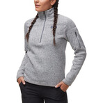 Women's // Better Sweater 1/4-Zip Fleece Jacket // Birch White (XS)