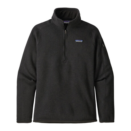 Women's // Better Sweater 1/4-Zip Fleece Jacket // Black (XS)