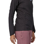 Women's // Nano-Air Light Hybrid Hooded Jacket // Black (XS)
