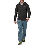 Men's // Nano-Air Light Hybrid Insulated Hooded Jacket // Black (XL)
