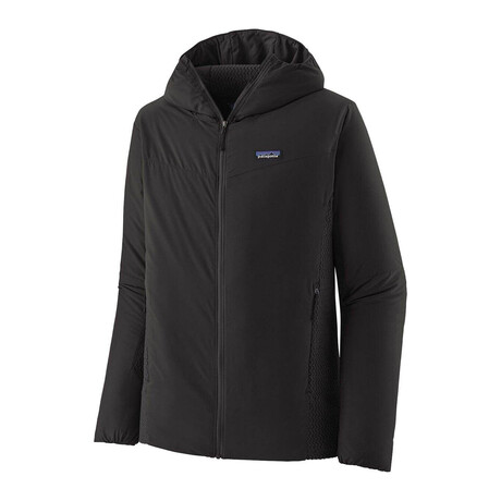 Men's // Nano-Air Light Hybrid Insulated Hooded Jacket // Black (XL)