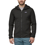 Men's // Nano-Air Light Hybrid Insulated Hooded Jacket // Black (XL)