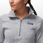 Women's // Better Sweater 1/4-Zip Fleece Jacket // Birch White (XS)