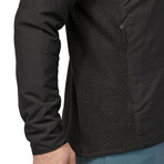 Men's // Nano-Air Light Hybrid Insulated Hooded Jacket // Black (XL)
