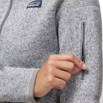 Women's // Better Sweater 1/4-Zip Fleece Jacket // Birch White (XS)