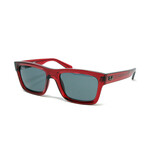 Ray Ban // Unisex // RB4396/667987 Warren Sunglasses // Transparent Red