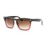 Ray Ban // Unisex // RB4487/663113 Steve Sunglasses // Gray on Transparent Red