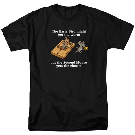 The Second Mouse gets the Cheese T-Shirt // Black (S)