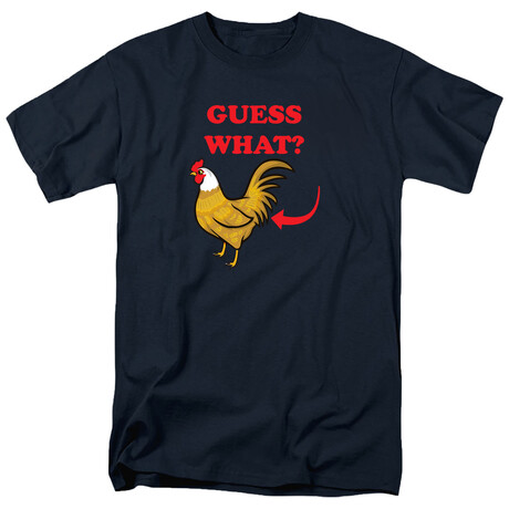 Guess What Chicken Butt T-Shirt // Navy (S)