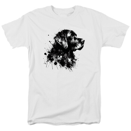 Ink Splash Dog T-Shirt // White (S)