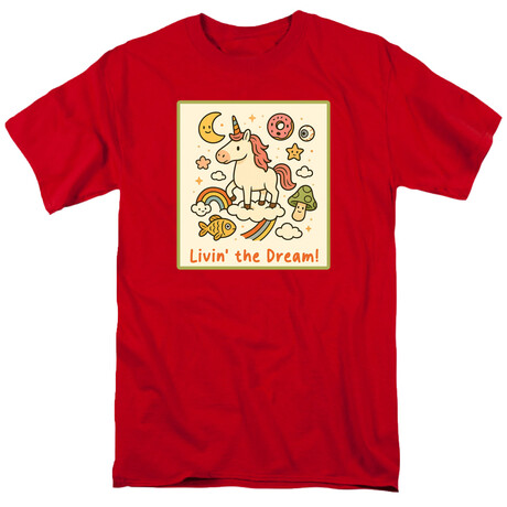 Livin' the Dream T-Shirt // red (S)