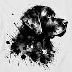 Ink Splash Dog T-Shirt // White (2XL)