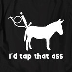 I'd Tap that Ass T-Shirt // Black (M)