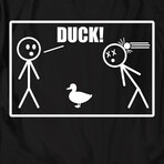 DUCK! T-Shirt // Black (2XL)