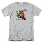Grammar Owl T-Shirt // Gray (L)
