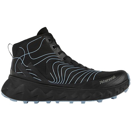 Nnormal // Unisex //  Tomir Mid WP Shoe // Black + Blue (Mens 6.5/Womens 7.5)
