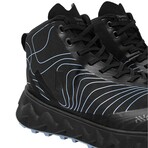 Nnormal // Unisex // Tomir Mid WP Shoe // Black + Blue (Mens 6.5/Womens 7.5)