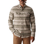 Duck Camp // Men's // Camp Shirt // Sanddollar Stripe (S)