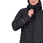 Mons Royale // Women's // Atmos Wool x Down Insulation Hooded Jacket // Black (S)