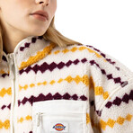 Dickies // Women's // Dickies Life Falkville Sherpa Jacket // Ecru/Grape Tine (XS)