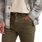 Marine Layer // Men's // 5-Pocket Slim Fit Pant // Thyme (32x30)