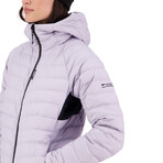 Mons Royale // Women's // Atmos Wool x Down Insulation Hooded Jacket // Light Thistle (XS)