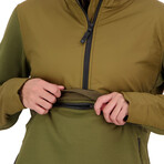 Mons Royale // Women's // Decade Mid Fleece Pullover // Forest Floor (XS)