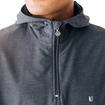 Linksoul // Men's // Boardwalker AC Hooded Windbreaker // Navy (S)