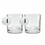 Golfball Rocks Glasses Set of 2