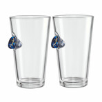 Guitar Pick Pint Glasses Set of 2