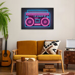 Boombox Neon by Octavian Mielu