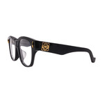 Loewe // Mens // LW50091F 001 Square Optical Glasses // Black + Clear Demo Lenses