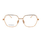Givenchy // Mens // GV50025U/V 030 Pilot Optical Glasses // Gold + Clear Demo Lenses