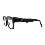 Fendi // Unisex // FE501131 001 Square Optical Glasses // Black + Clear Demo Lenses