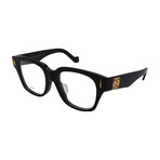Loewe // Mens // LW50091F 001 Square Optical Glasses // Black + Clear Demo Lenses