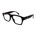 Fendi // Unisex // FE501131 001 Square Optical Glasses // Black + Clear Demo Lenses