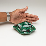 Genuine Polished Malachite Bowl // 1.4 lbs