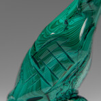 Genuine Polished Malachite Eagle Carving