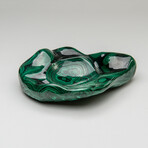 Genuine Polished Malachite Bowl // 1.4 lbs