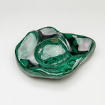 Genuine Polished Malachite Bowl // 1.4 lbs