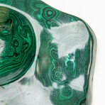 Genuine Polished Malachite Bowl // 3.6 lbs