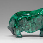 Genuine Polished Malachite Panther Carving