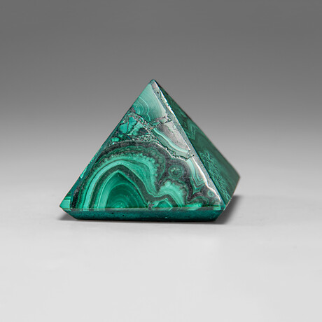 Genuine Malachite Pyramid // 85.3 g
