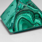 Genuine Malachite Pyramid // 85.3 g