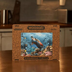 Shimmering Turtle Wooden Jigsaw Puzzle // 1000 Piece