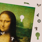 Mona Lisa Wooden Jigsaw Puzzle // 1000 Piece